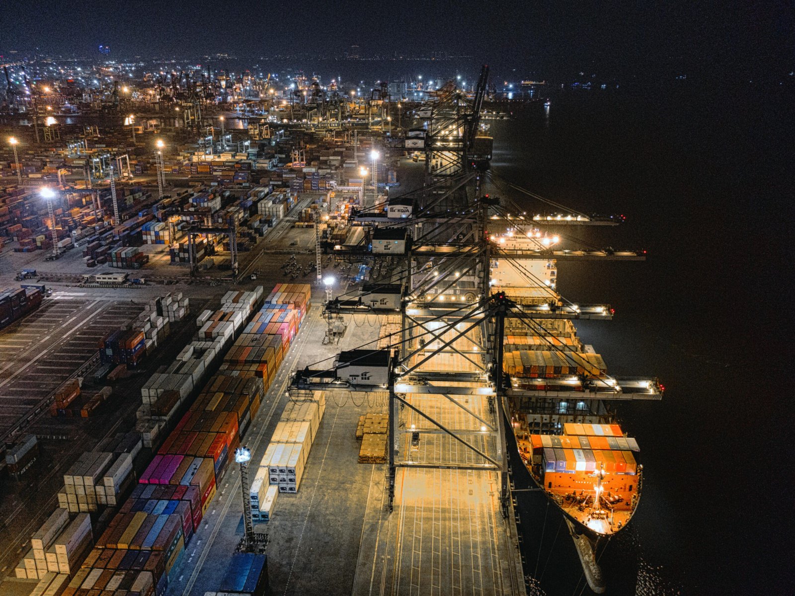 View of city with logistics available